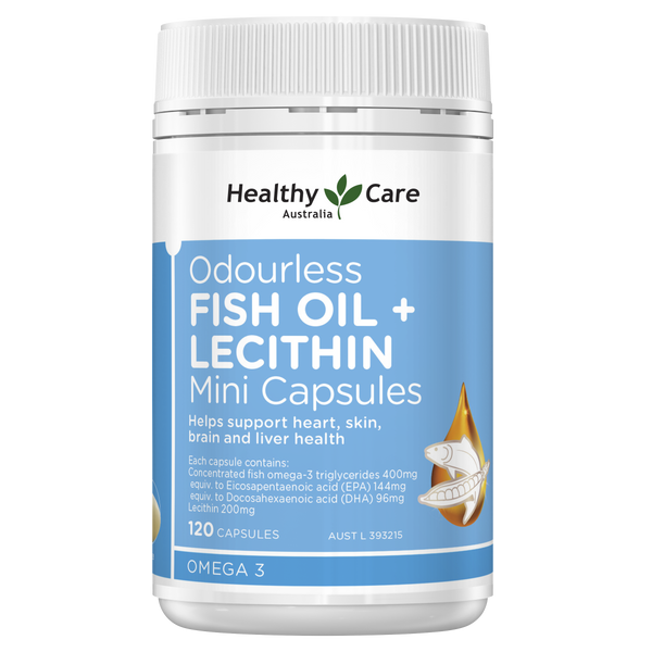 Healthy Care 魚油卵磷脂迷你膠囊 120粒膠囊