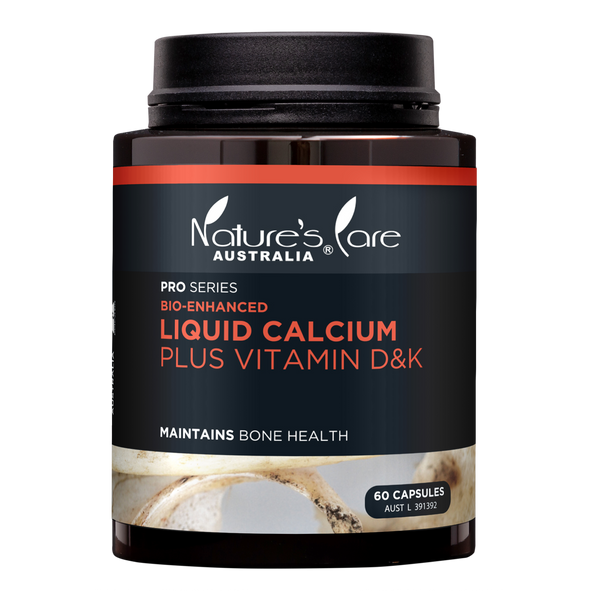 Nature's Care 液態鈣 維他命D+K2 60膠囊